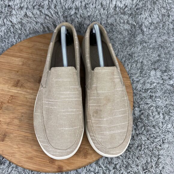 Crocs Citilane Sneakers Women's 11 Slip On Beige Canvas Shoes - Picture 7 of 9